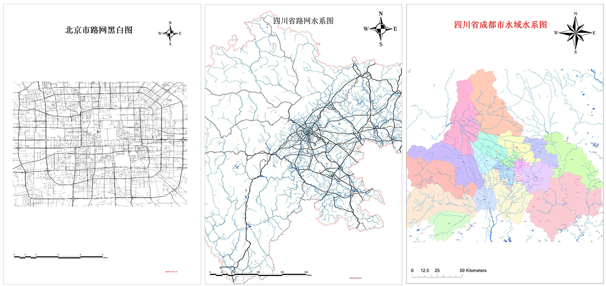 全国高清矢量路网水系数据