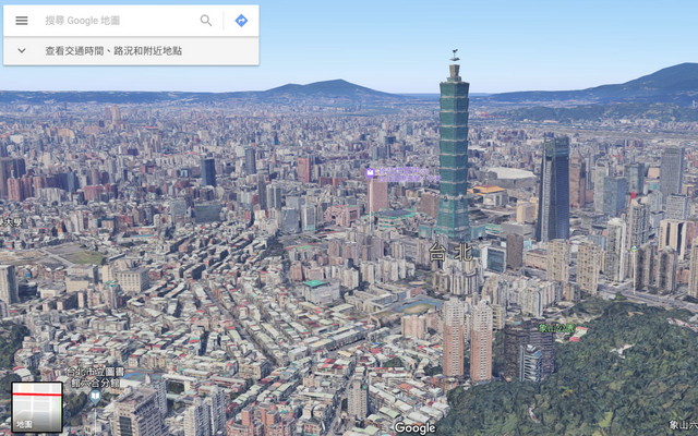 谷歌地图加入台湾 3D 地景以及 iOS 机车导航